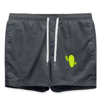 Kaktus - Badeshorts - Anthrazit - Vorne - AI Model Male 185 light (185cm)