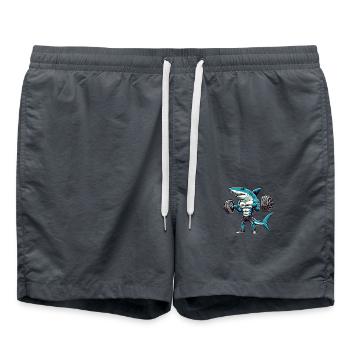 requin requin fort - Short de bain - charbon - Devant - AI Model Male 185 light (185cm)