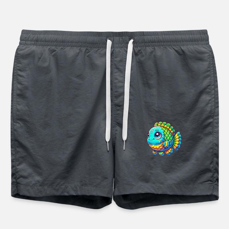 fish comic - Swim Trunks - anthracite