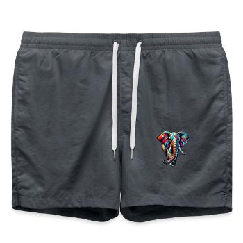 Elephant - Swim Trunks - anthracite - Front - AI Model Male 185 light (185cm)