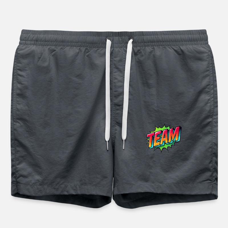 team - Swim Trunks - anthracite