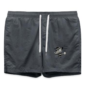 Bande dessinée de sorcière - Short de bain - charbon - Devant - AI Model Male 185 light (185cm)