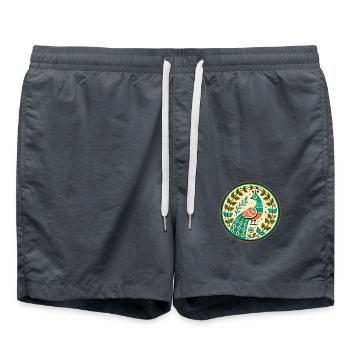Paon Vintage - Short de bain - charbon - Devant - AI Model Male 185 light (185cm)