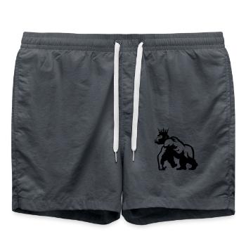 gorilla king - Badeshorts - Anthrazit - Vorne - AI Model Male 185 light (185cm)