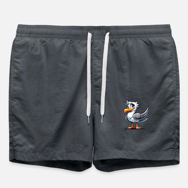 vogel comic - Badeshorts - Anthrazit