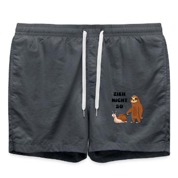 Don't pull a snail and a sloth - Swim Trunks - anthracite - Front - AI Model Male 185 light (185cm)