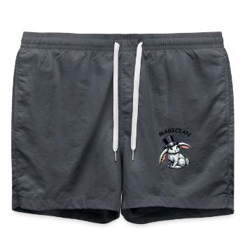 hase zylinder - Badeshorts - Anthrazit - Vorne - AI Model Male 185 light (185cm)