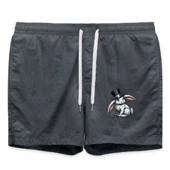 Cylindre de lapin - Short de bain - charbon - Devant - AI Model Male 185 light (185cm)