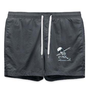 skull dabbing - Badeshorts - Anthrazit - Vorne - AI Model Male 185 light (185cm)