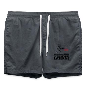 Ma Lanterne 02 - Short de bain - charbon - Devant - AI Model Male 185 light (185cm)