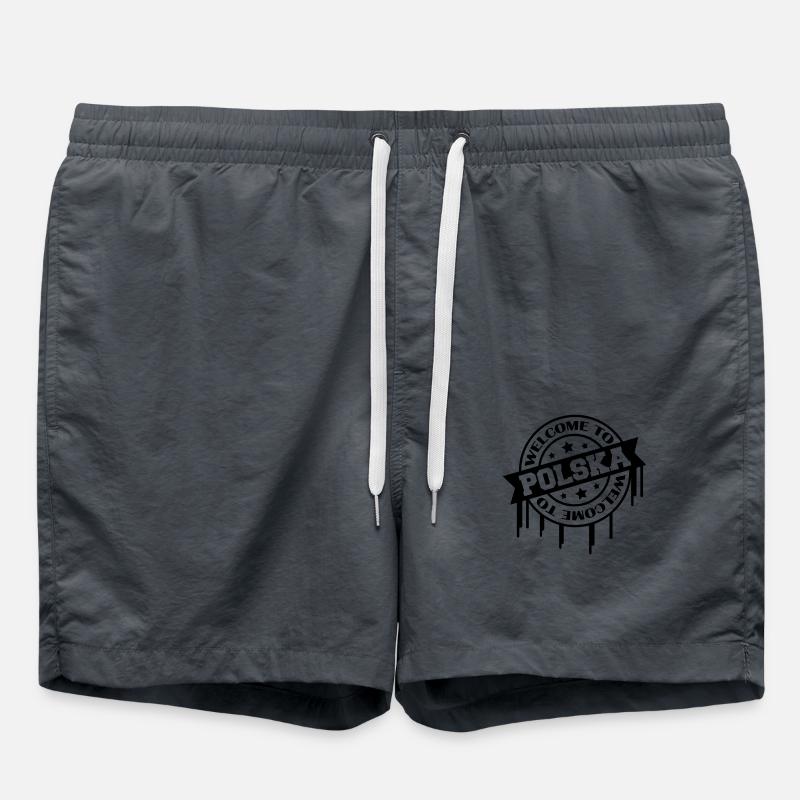 Welcome to Polska - Swim Trunks - anthracite