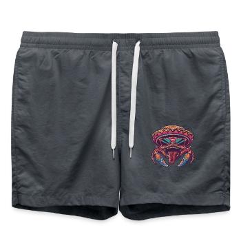 crabe crabe drôle sombrero - Short de bain - charbon - Devant - AI Model Male 185 light (185cm)