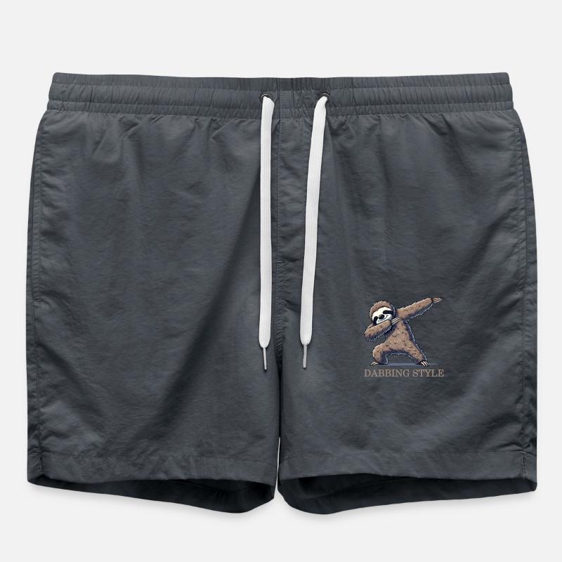 Sloth Dabbing - Swim Trunks - anthracite