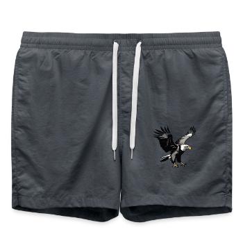 aigle - Oiseau mignon autocollant - Short de bain - charbon - Devant - AI Model Male 185 light (185cm)
