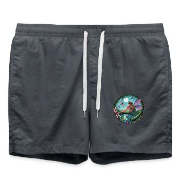 Fée libellule - Short de bain - charbon - Devant - AI Model Male 185 light (185cm)