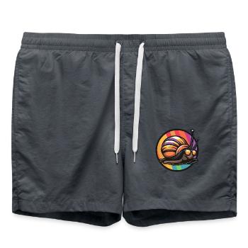 Snail Cool Comic - Swim Trunks - anthracite - Front - AI Model Male 185 light (185cm)