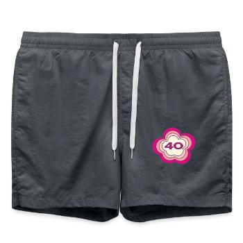 HAPPY BIRTHDAY. HAPPY BIRTHDAY. ANNIVERSARY. - Swim Trunks - anthracite - Front - AI Model Male 185 light (185cm)