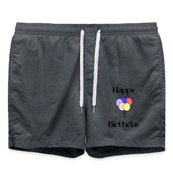 100. 100 ANS. 100e ANNIVERSAIRE. ANNIVERSAIRE 100 - Short de bain - charbon - Devant - AI Model Male 185 light (185cm)