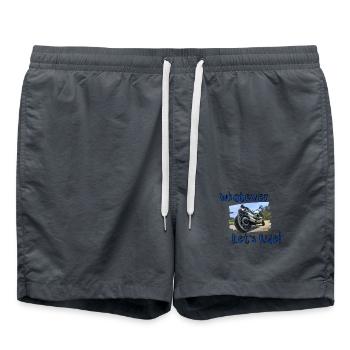 Whatever - Let's ride! - Swim Trunks - anthracite - Front - AI Model Male 185 light (185cm)