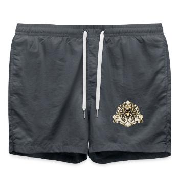 Super araignée steampunk - Short de bain - charbon - Devant - AI Model Male 185 light (185cm)