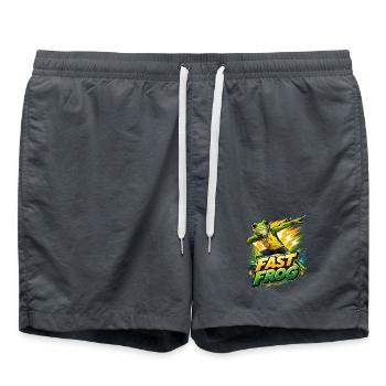 Frosch mit Goldmedaille - Badeshorts - Anthrazit - Vorne - AI Model Male 185 light (185cm)