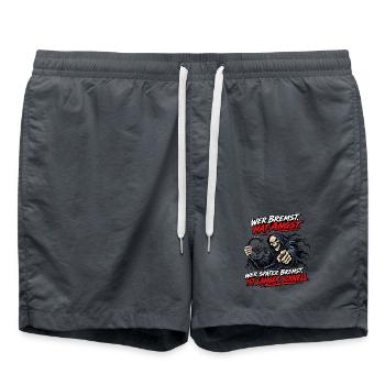Angst vorm Bremsen Grim Reaper - Badeshorts - Anthrazit - Vorne - AI Model Male 185 light (185cm)