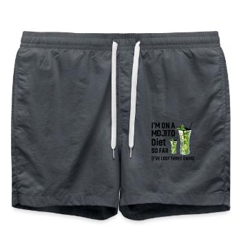 I'm on a Mojito Diet so far I've lost three days - Badeshorts - Anthrazit - Vorne - AI Model Male 185 light (185cm)