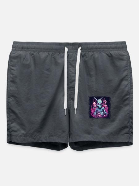 Easter Bunny Zombie Celebration - Swim Trunks - anthracite