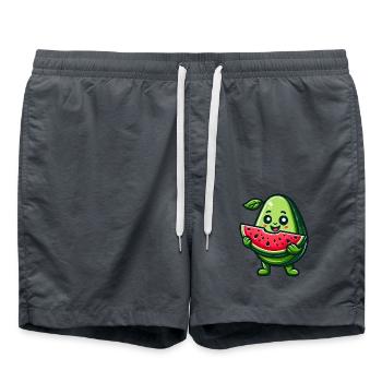 Avocat Melon Fruits tropicaux Fruité Été - Short de bain - charbon - Devant - AI Model Male 185 light (185cm)