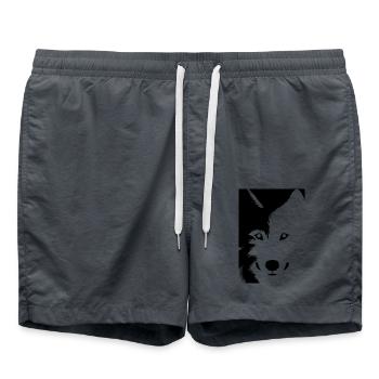 loup - Short de bain - charbon - Devant - AI Model Male 185 light (185cm)