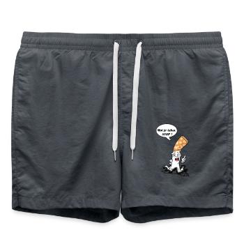 cigarette type 4 - Swim Trunks - anthracite - Front - AI Model Male 185 light (185cm)