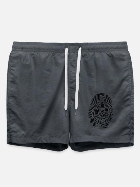 Biology Vector Fingerprint - Swim Trunks - anthracite