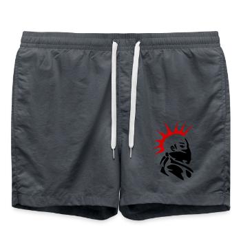 Punk - Badeshorts - Anthrazit - Vorne - AI Model Male 185 light (185cm)