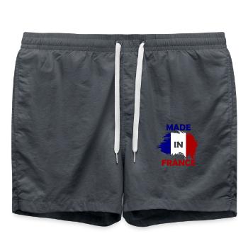 made in France - Short de bain - charbon - Devant - AI Model Male 185 light (185cm)