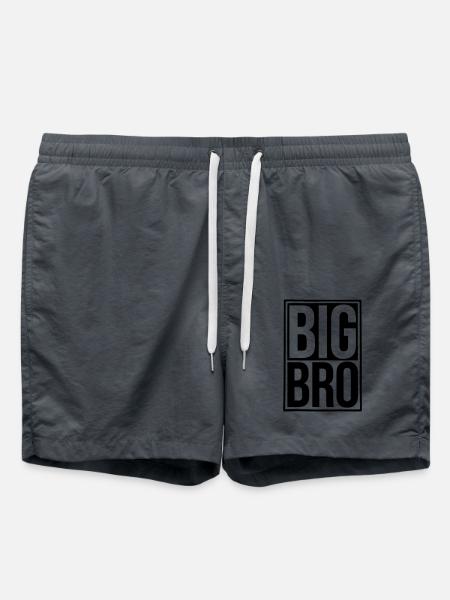 Big Bro Shield Logo - Swim Trunks - anthracite