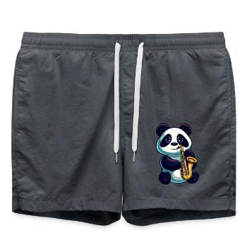 Panda Saxophones Musique classique Jazz - Short de bain - charbon - Devant - AI Model Male 185 light (185cm)