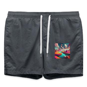 KI build - Badeshorts - Anthrazit - Vorne - AI Model Male 185 light (185cm)