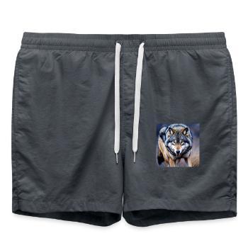 Loup - Short de bain - charbon - Devant - AI Model Male 185 light (185cm)