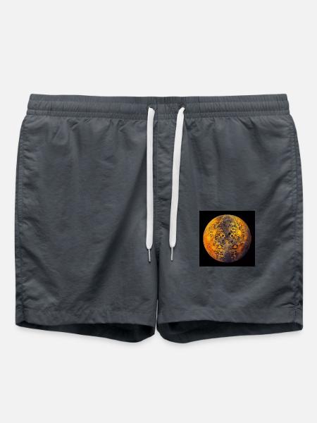 Fraktaler Planet - Badeshorts - Anthrazit