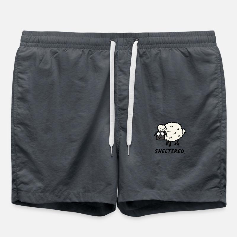 Sheltered sheep - Swim Trunks - anthracite