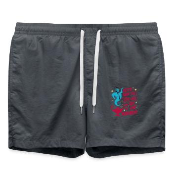 Genie's Lamp - Swim Trunks - anthracite - Front - AI Model Male 185 light (185cm)