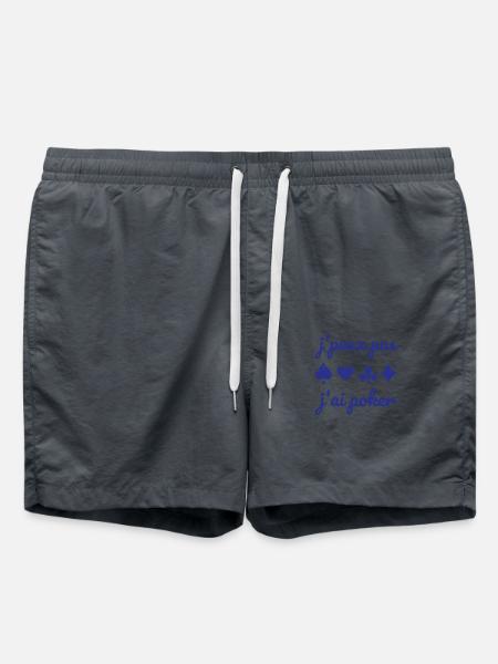 Ich kann nicht, ich habe Poker. - Badeshorts - Anthrazit