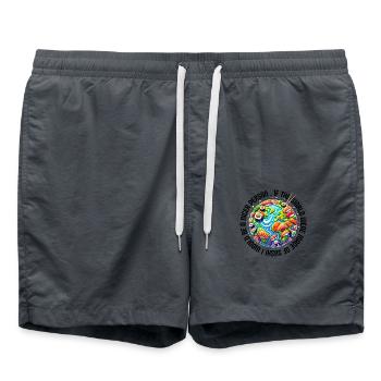 SushiPlanet - Badeshorts - Anthrazit - Vorne - AI Model Male 185 light (185cm)