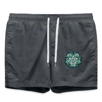 Sorcière verte - Short de bain - charbon - Devant - AI Model Male 185 light (185cm)