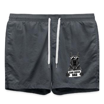 Cane Corso Dad für einen Cane Corso Hundehalter - Badeshorts - Anthrazit - Vorne - AI Model Male 185 light (185cm)