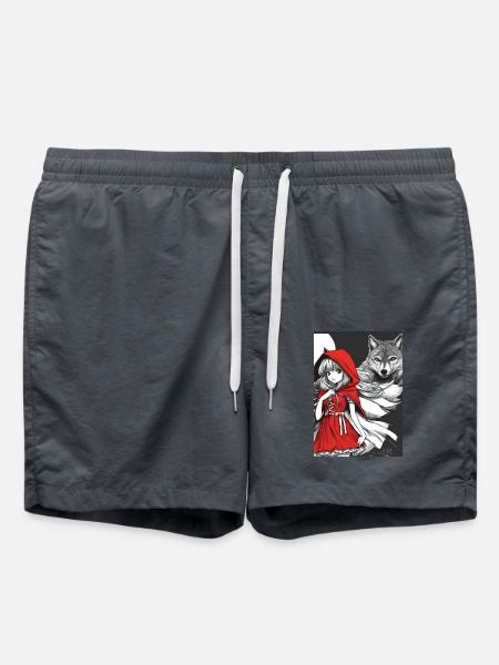 Chaperon rouge - Short de bain - charbon