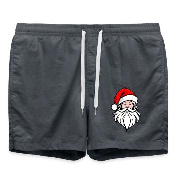 weihnachtsfrau Weihnachten female mrs. santa clara - Badeshorts - Anthrazit - Vorne - AI Model Male 185 light (185cm)