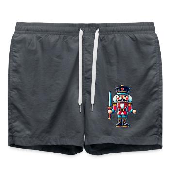 Nussknacker - Badeshorts - Anthrazit - Vorne - AI Model Male 185 light (185cm)