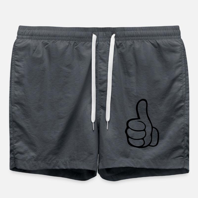 Pouce levé de la main - Short de bain - charbon