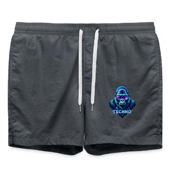 TECHNO GORILLA - Badeshorts - Anthrazit - Vorne - AI Model Male 185 light (185cm)